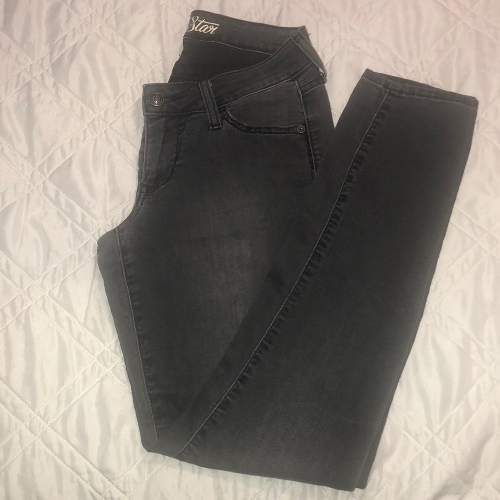 Gray Old Navy RockStar Jeans with Stretch